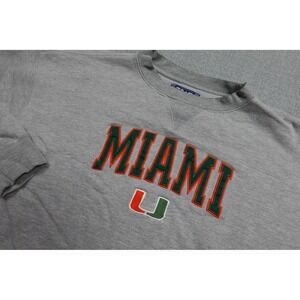 Vintage Miami Hurricanes Sweatshirt Mens XL Gray Team Edition NCAA Crewneck